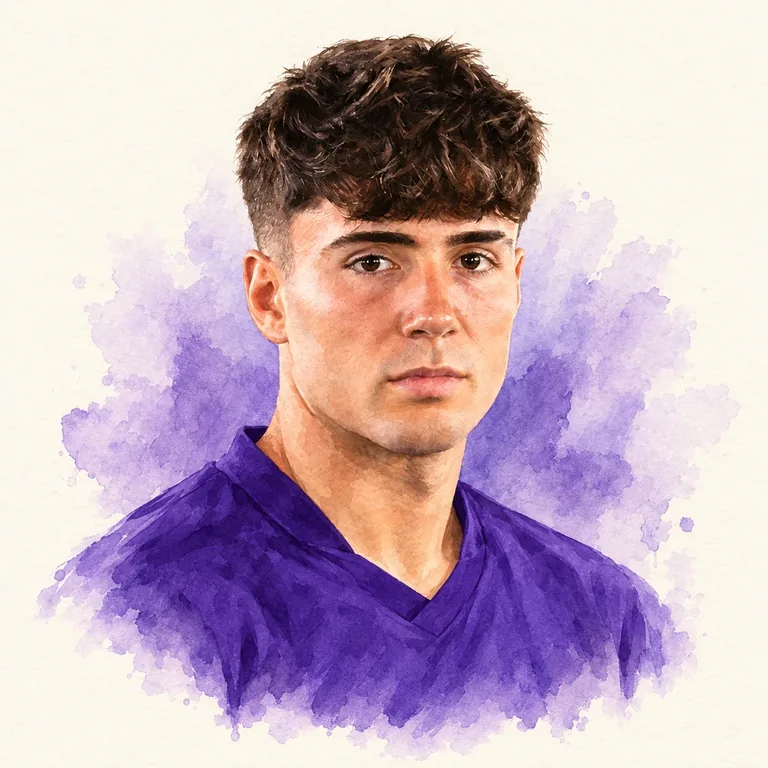 Portret akwarelowy: Víctor Valdepeñas